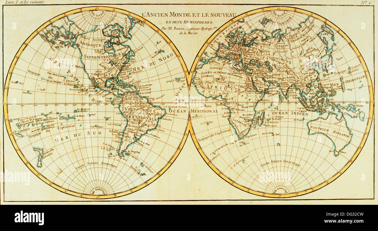 Old and new world hemispheres Stock Photo Alamy