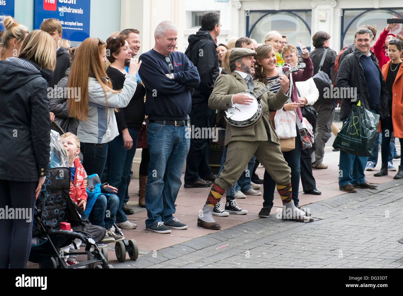 Street performers in brighton Stock Photo