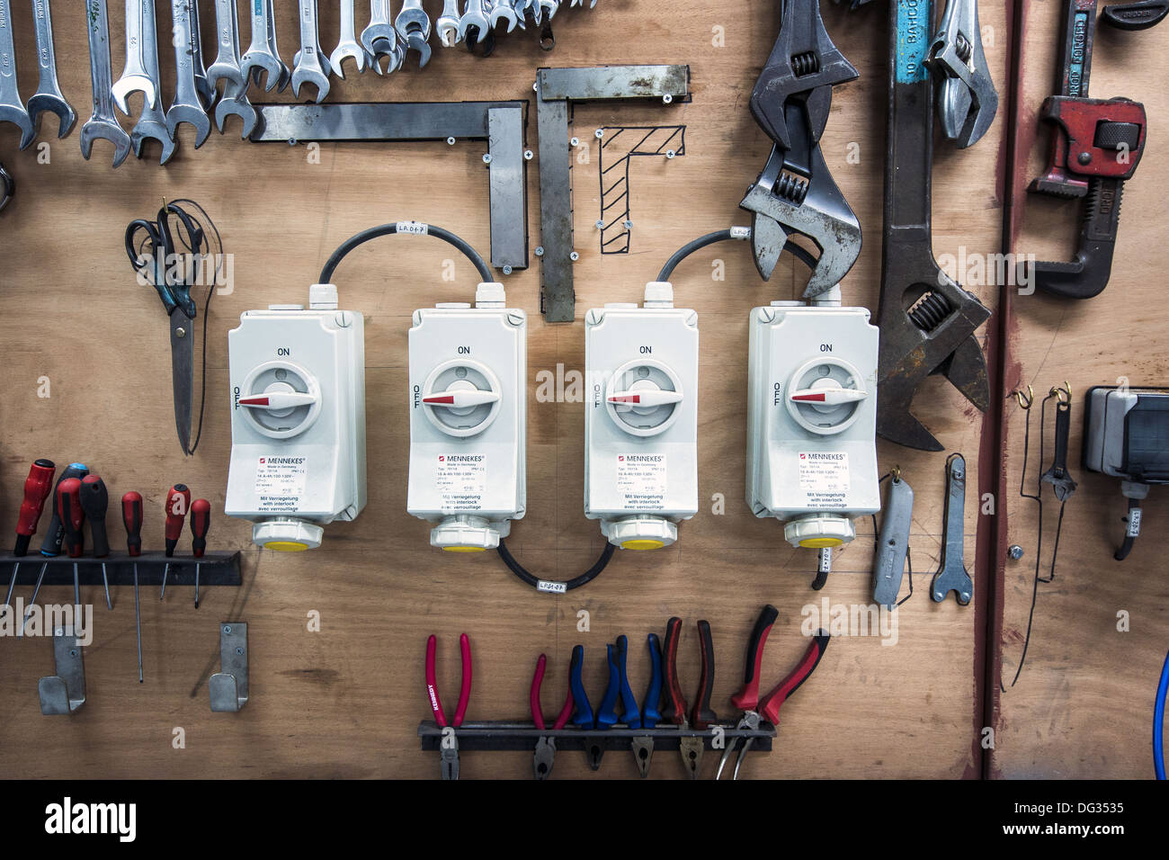A selection of tools in Stock Photo Alamy