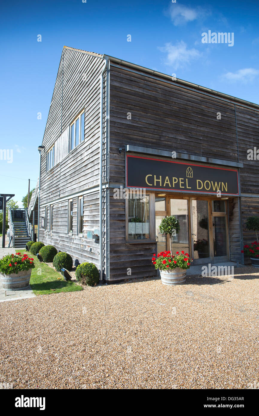 English wine maker Chapel Down Wines, Tenterden, Kent, England, UK Stock Photo