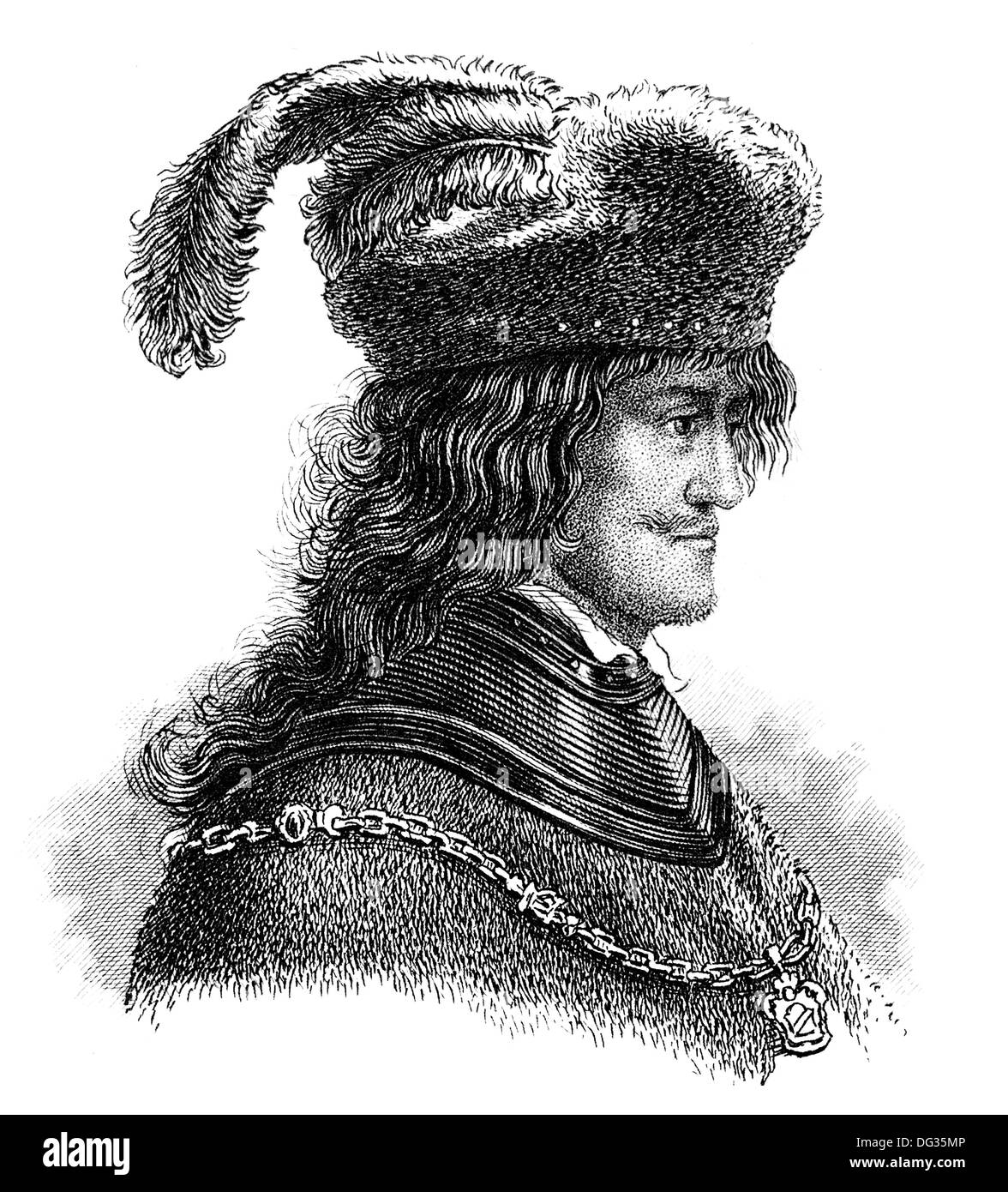 György Rákóczi I, 1593-1648, an elected Hungarian prince of Transylvania Stock Photo