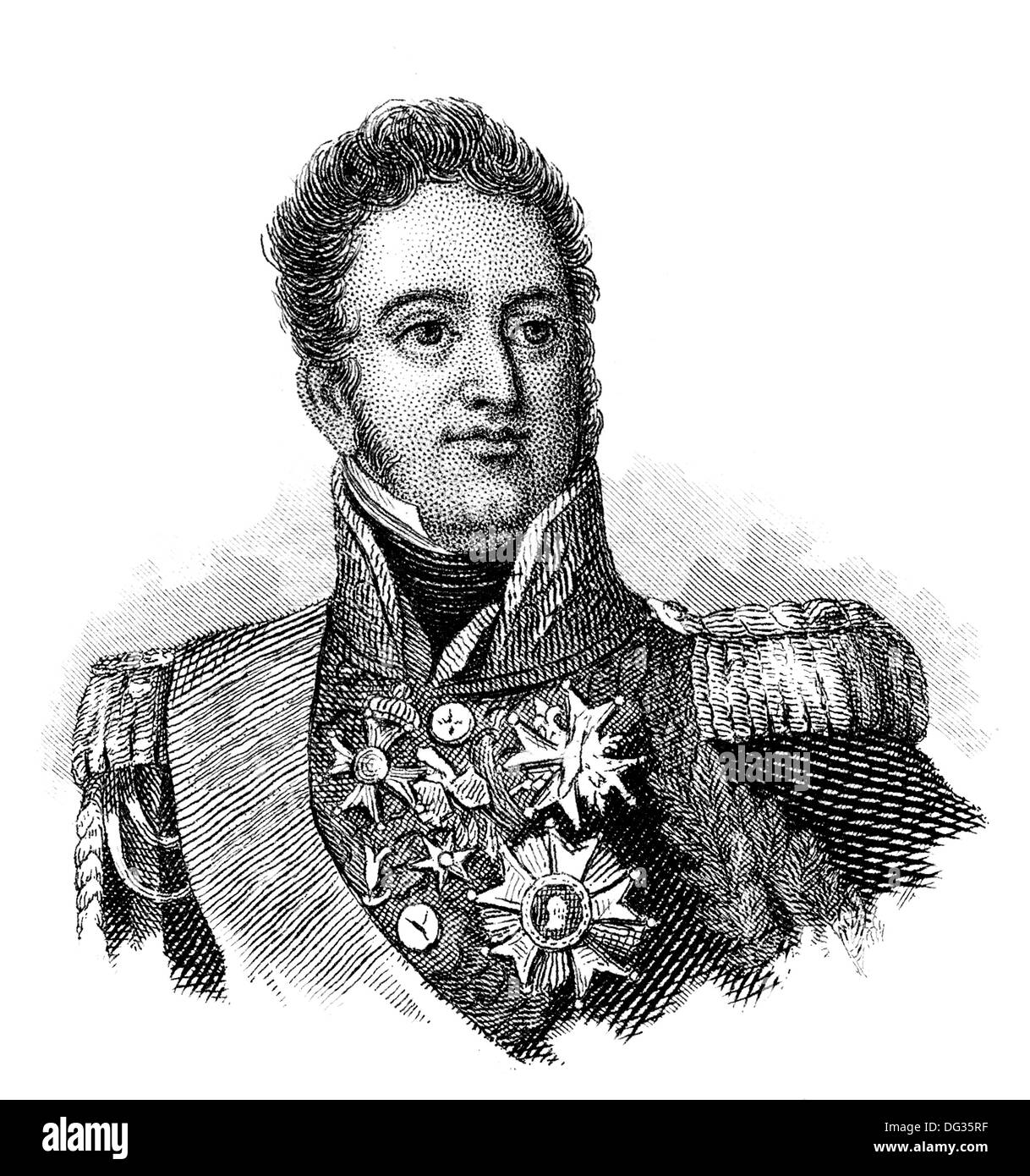 Louis Gabriel Suchet, 1st Duc d'Albufera, 1770 - 1826, a Marshal of France Stock Photo