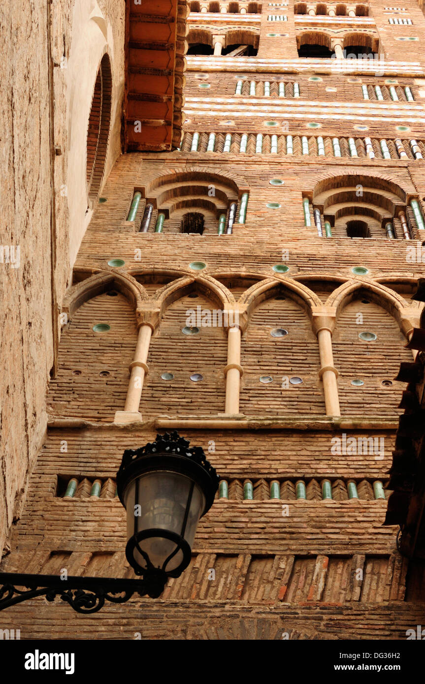 Tower of the cathedral, Teruel, capital of the mudejar art in Spain. Stock Photo