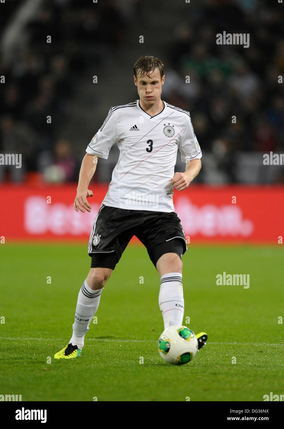 Cologne Germany 11th Oct. 2013,  Qualifying match for  FIFA Football World Cup 2014 Brasil in RheinEnergie stadium, Germany vs Republic of Ireland 3:0 -- Marcell Jansen (GER) Stock Photo