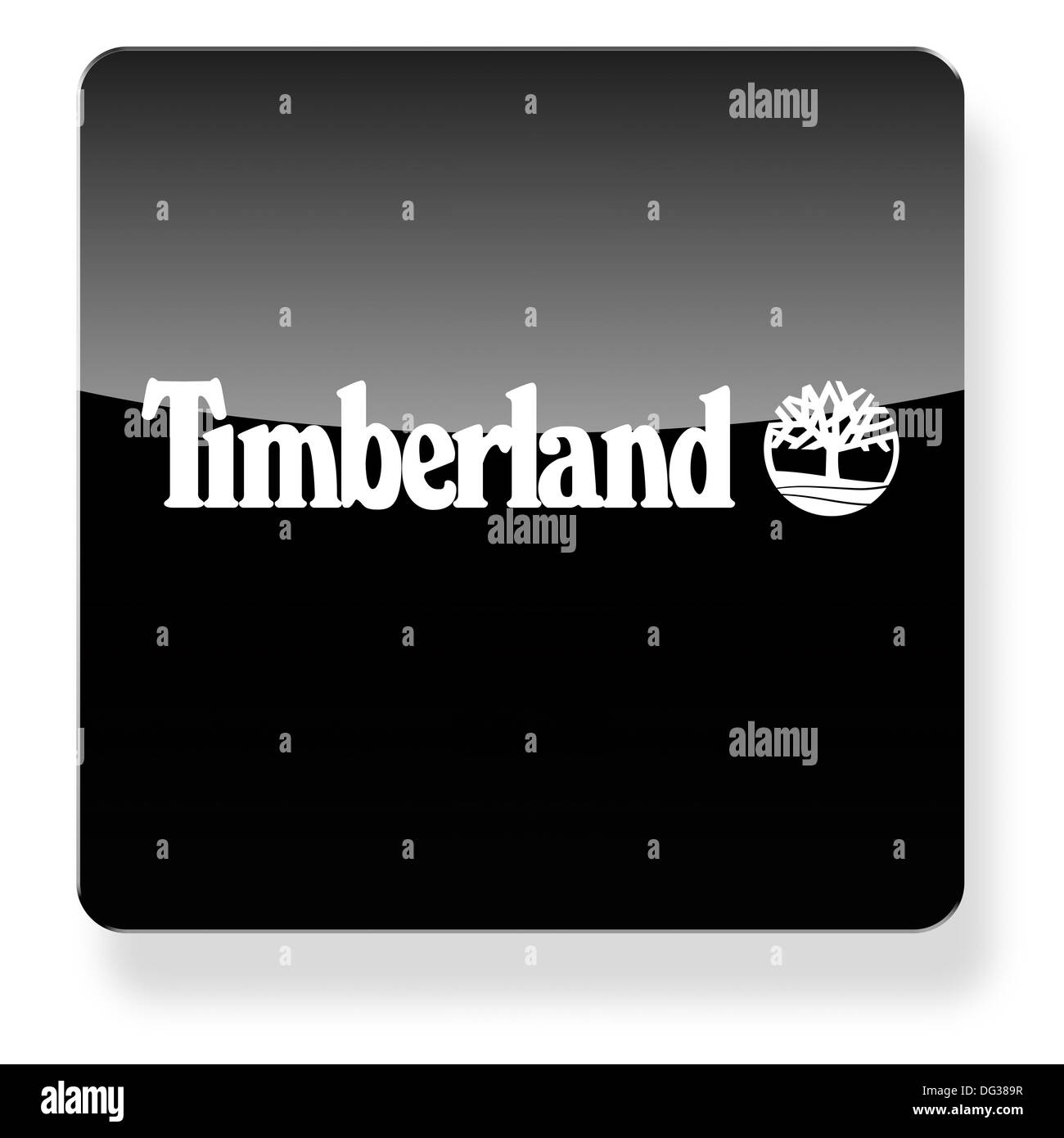 Timberland logo as an app icon. Clipping path included Stock Photo - Alamy