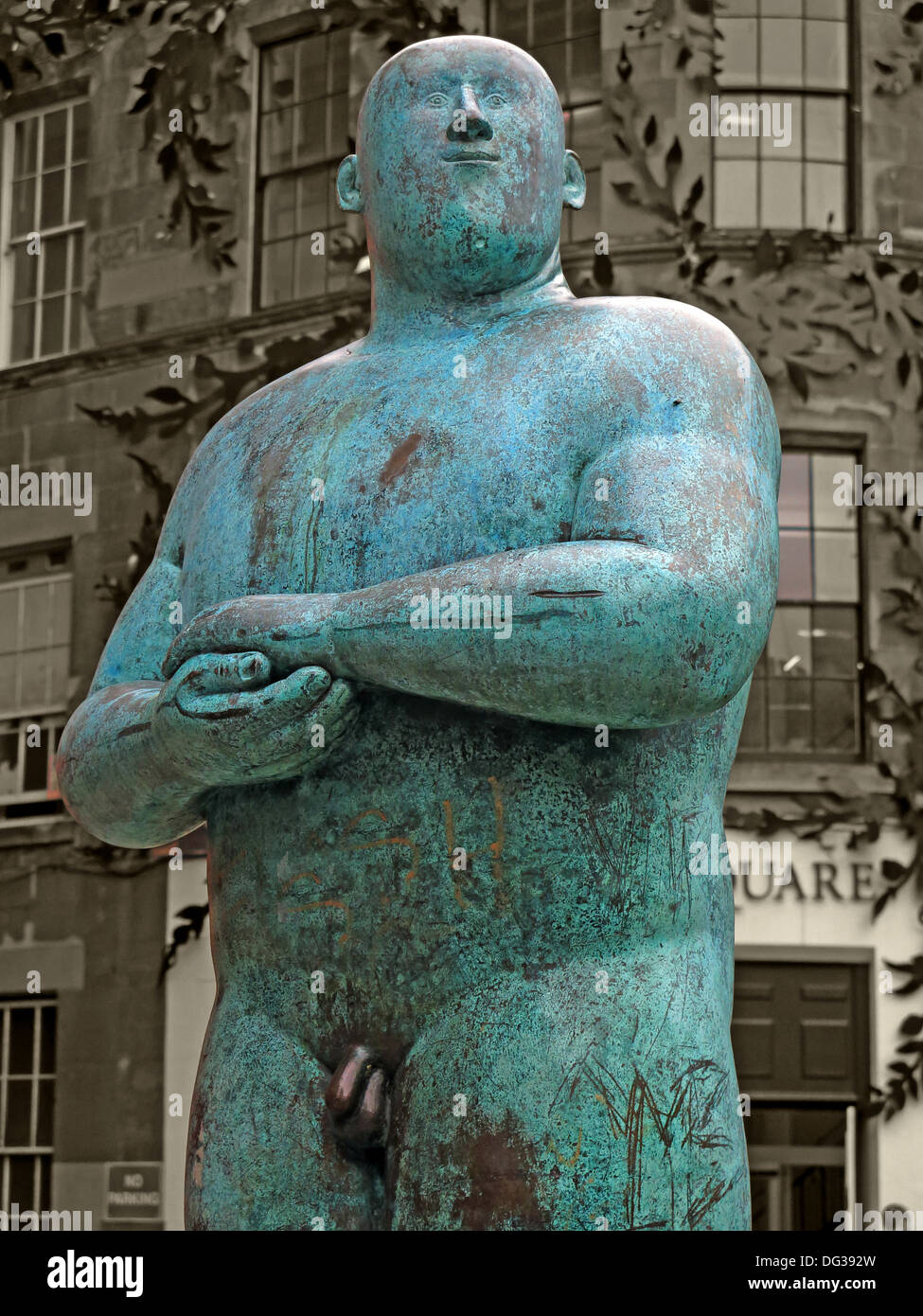Shona Kinloch As Proud As Statue outside Princes Square shopping Mall 48 Buchanan Street in central Glasgow Scotland UK G1 3JN Stock Photo
