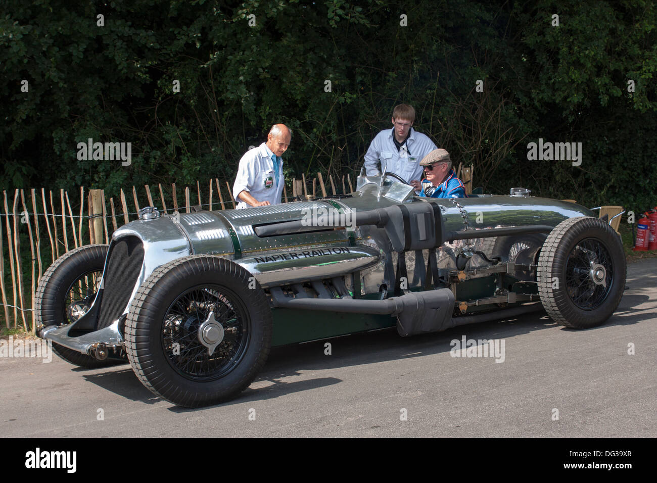 Classic Napier Railton at Goodwood 2013 Stock Photo Alamy
