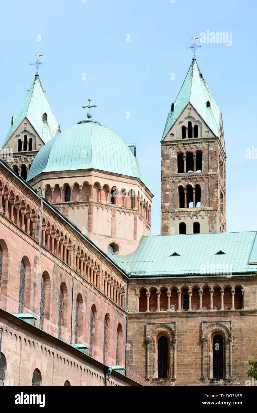 The Kaiserdom, the cathedral of Speyer (Rhineland-Palatinate, Germany) Stock Photo