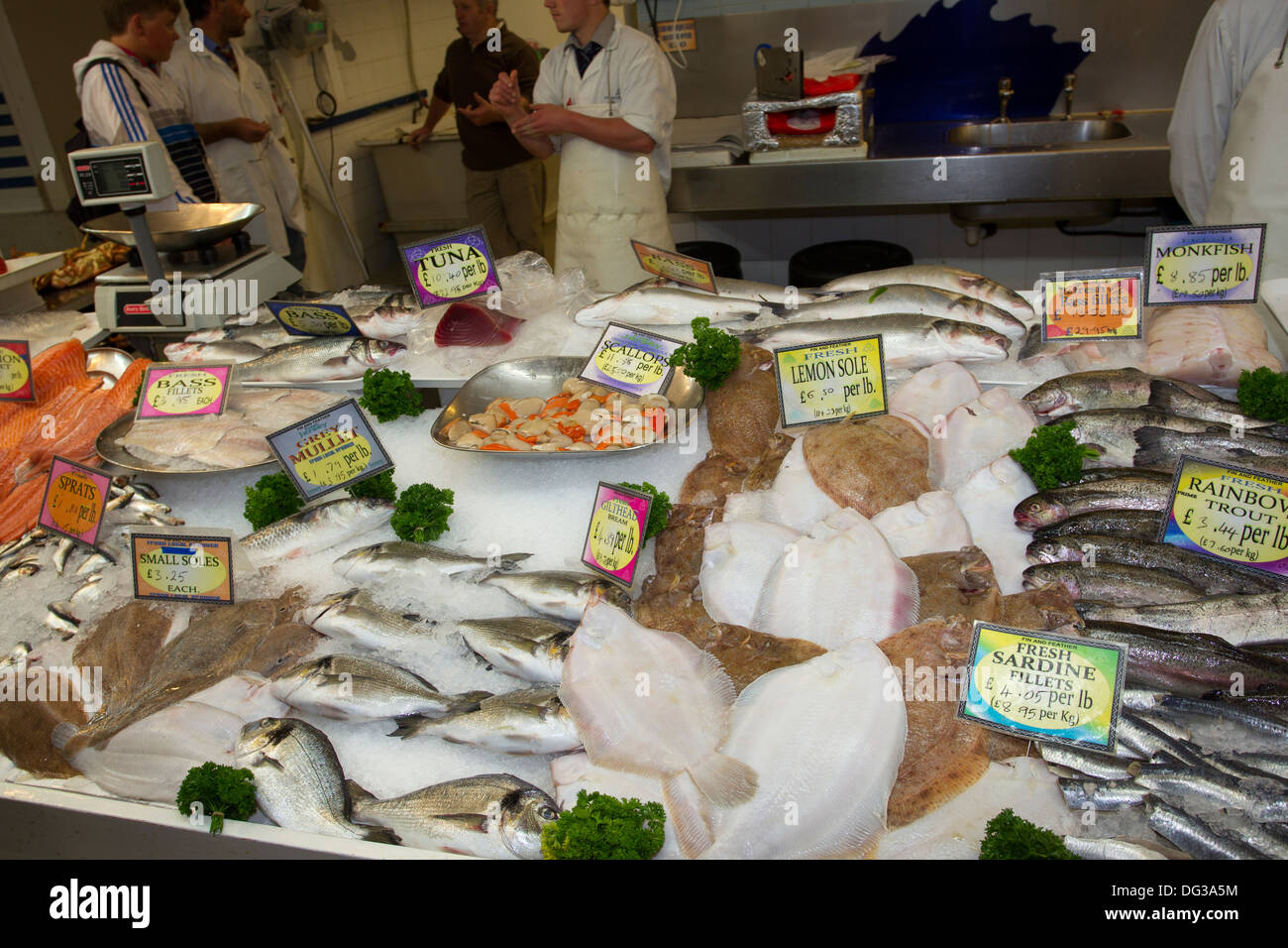 Beresford Market fresh fish & seafood & shell fishmongers St Helier