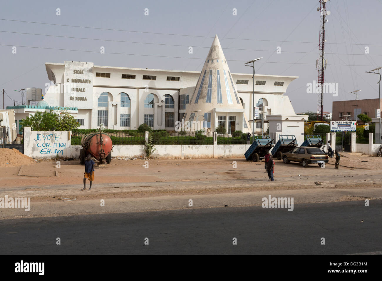 Senegal, Touba. Municipal Headquarters, Mayor's Office. Stock Photo