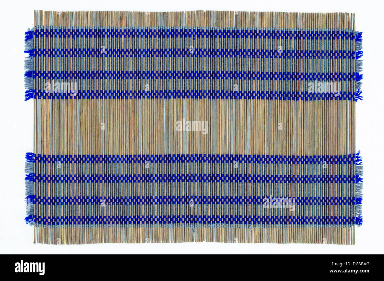 Bamboo mat background. Stock Photo