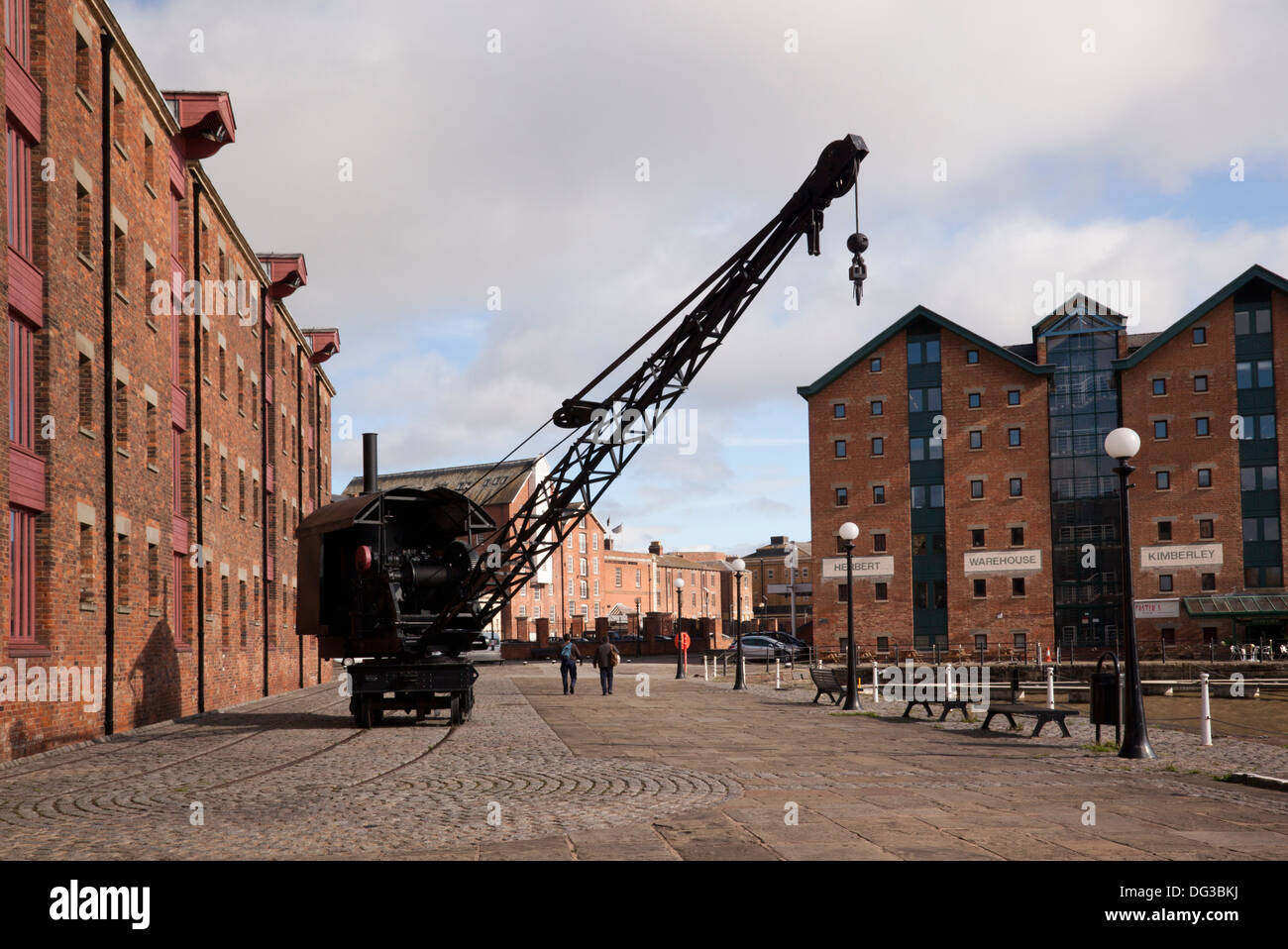 Steam Crane, North Quay, Gloucester Docks, Gloucestershire, England, UK