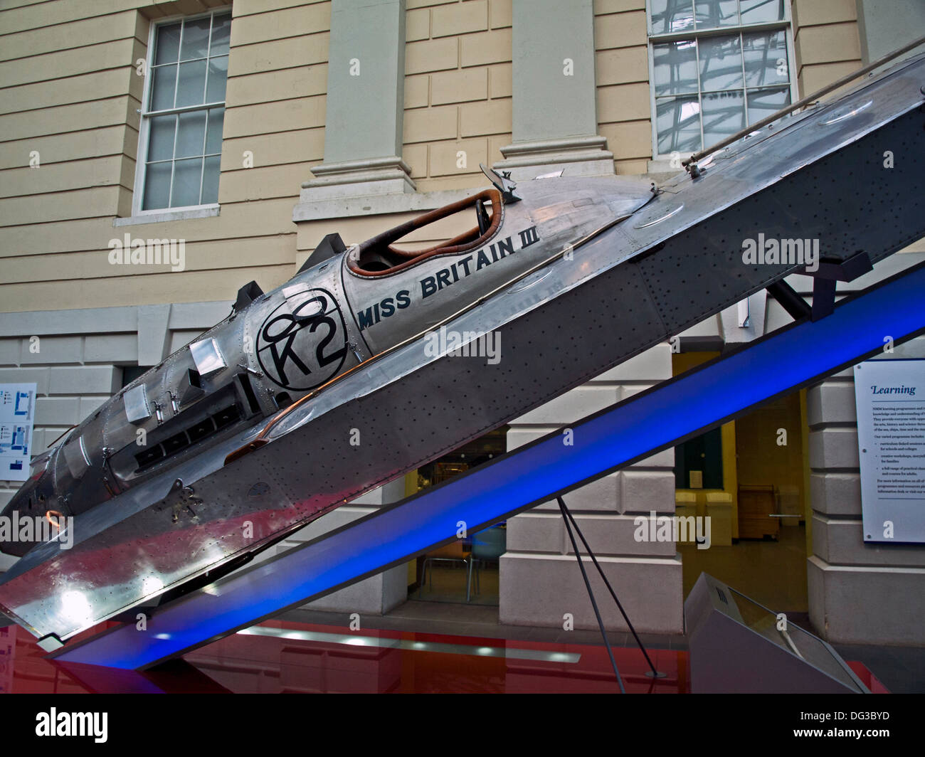 Miss Britain III Racing Power Boat At The National Maritime Museum 