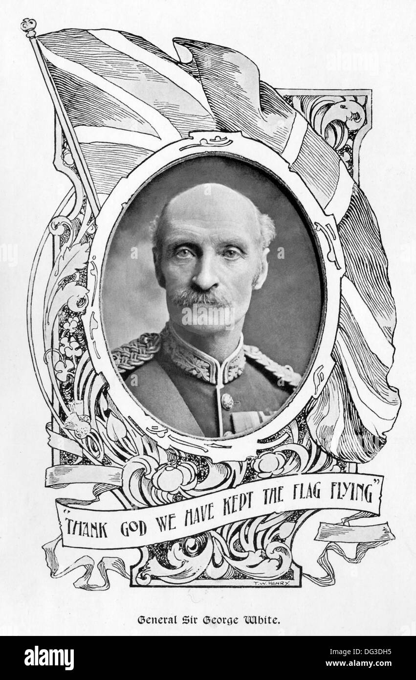 General Sir George White was the commander of Ladysmith (in Zulu land in South Africa) during the Second Boer War. Stock Photo