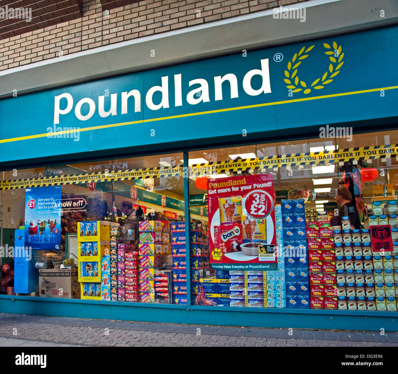 Poundland Store, Woolwich Town Centre, London, England, United Kingdom Stock Photo