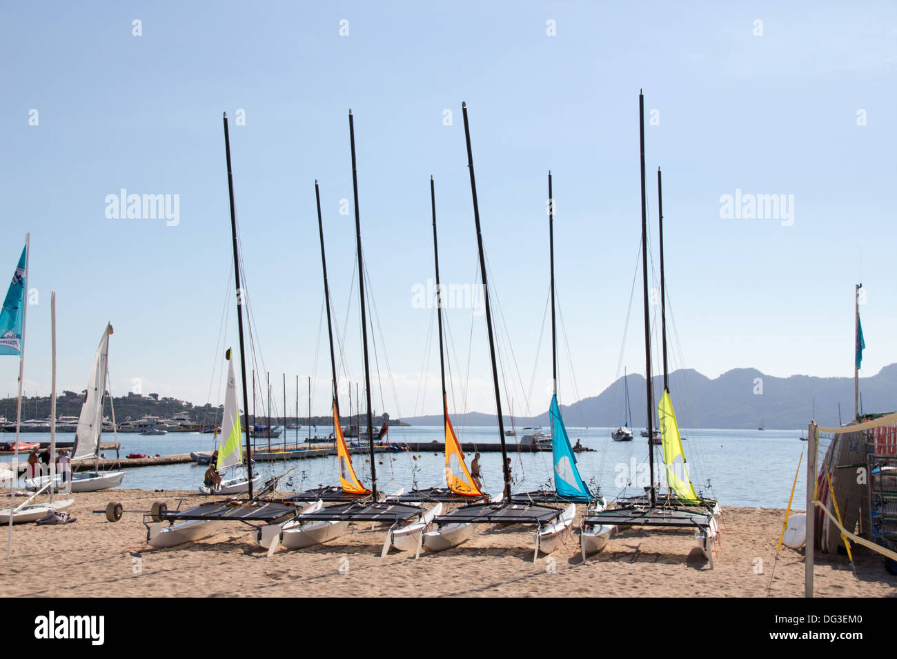 Boats at Peurto Pollensa Mallorca Stock Photo Alamy