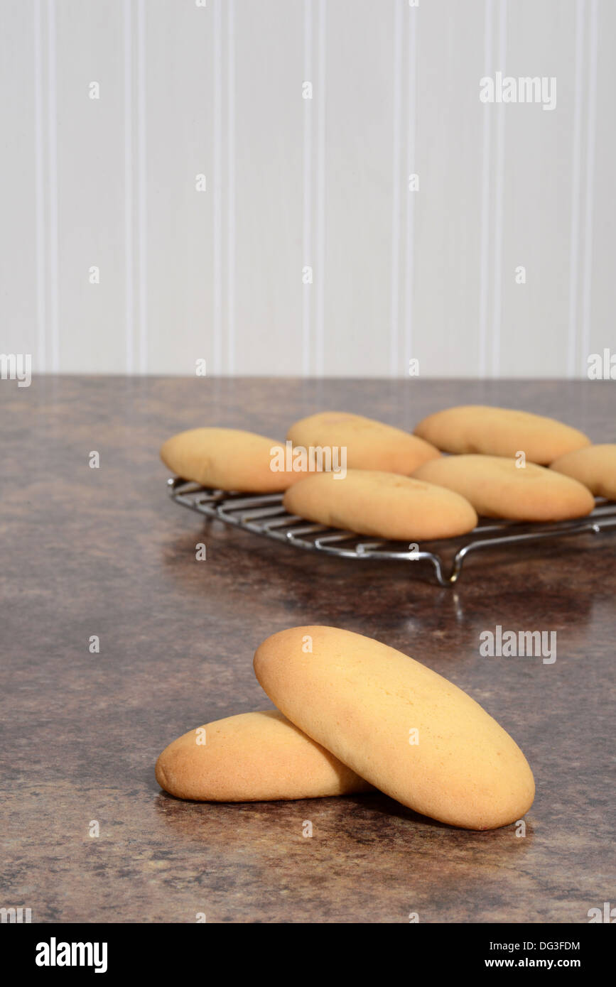 giant lady finger cookies Stock Photo Alamy