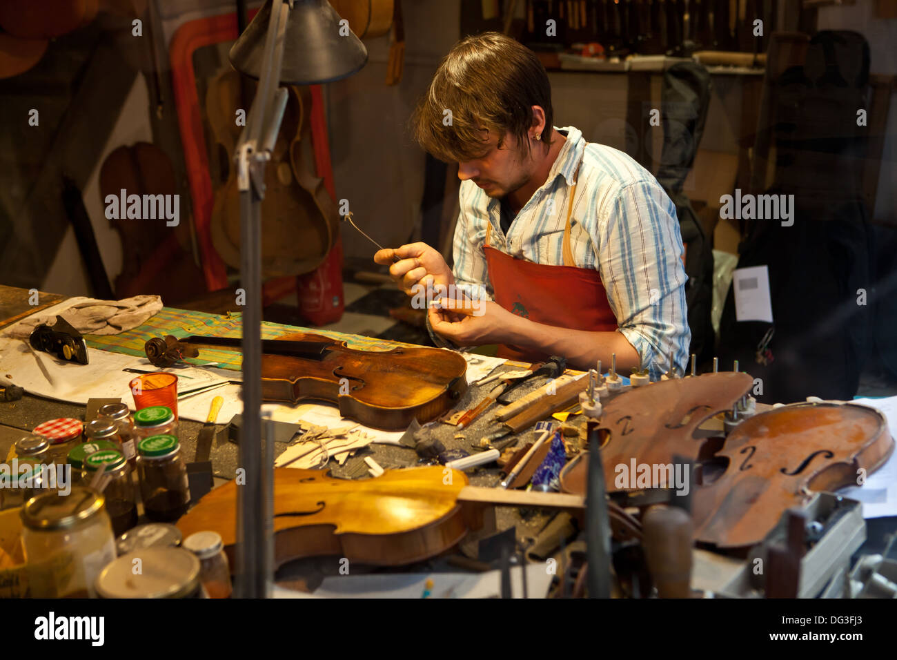 Stringed instrument maker hires stock photography and images Alamy