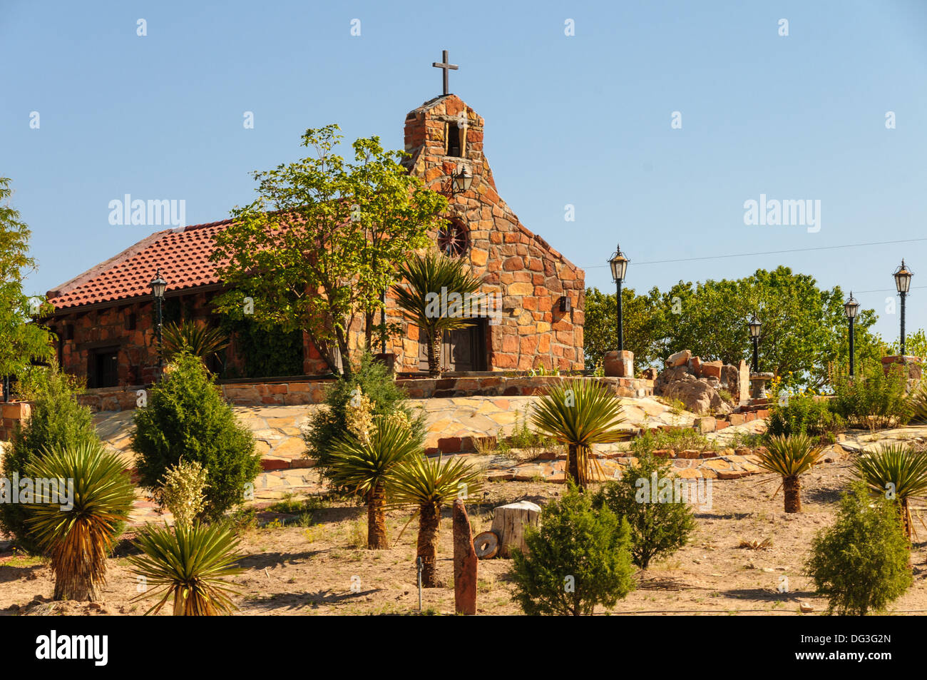 Stone Chapel, South of Espanola, New Mexico Stock Photo Alamy