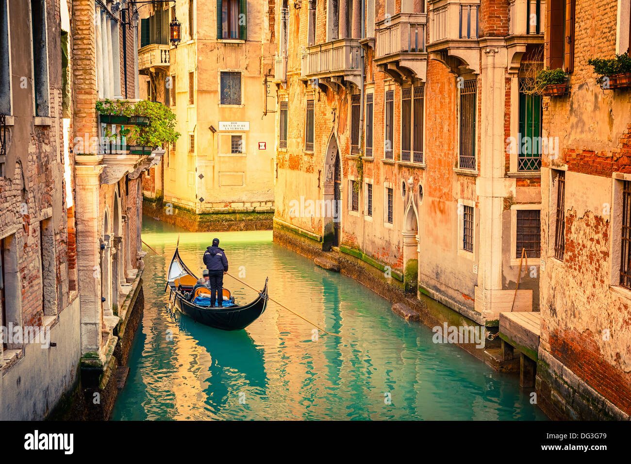 Canal in Venice Stock Photo