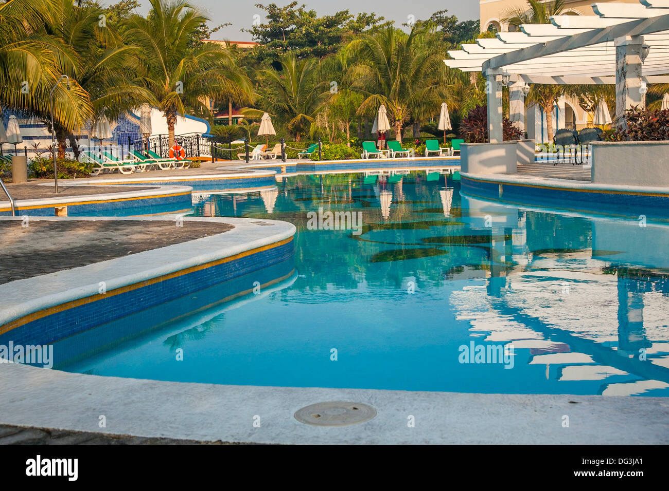 Hotel swimming pool, Playa del Carmen, mexico Stock Photo Alamy