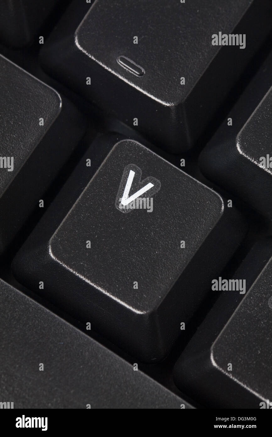 V keyboard hi-res stock photography and images - Alamy