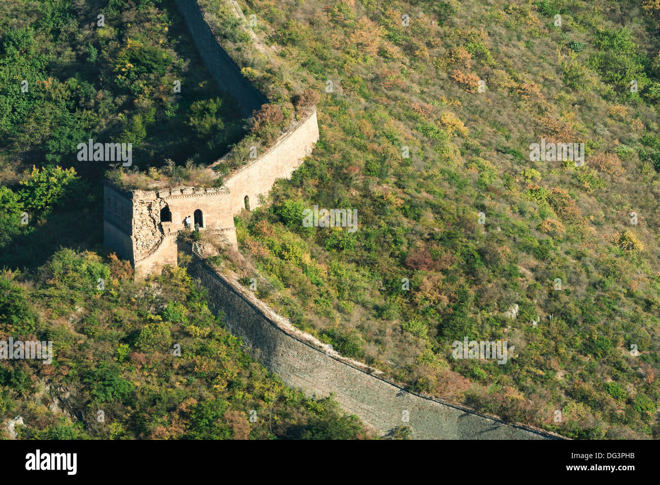 Unrestored Section of the Great Wall of China Photos