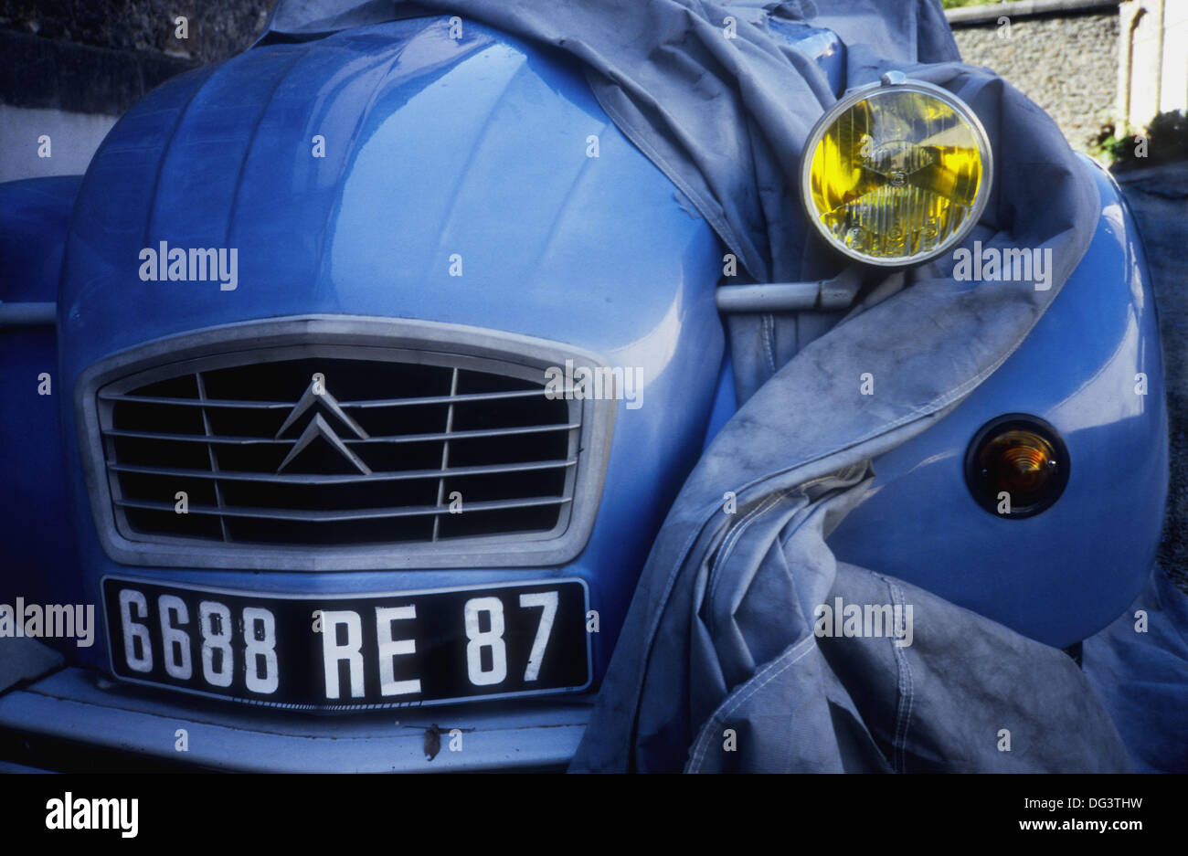 An old car in Limoges, France Stock Photo Alamy