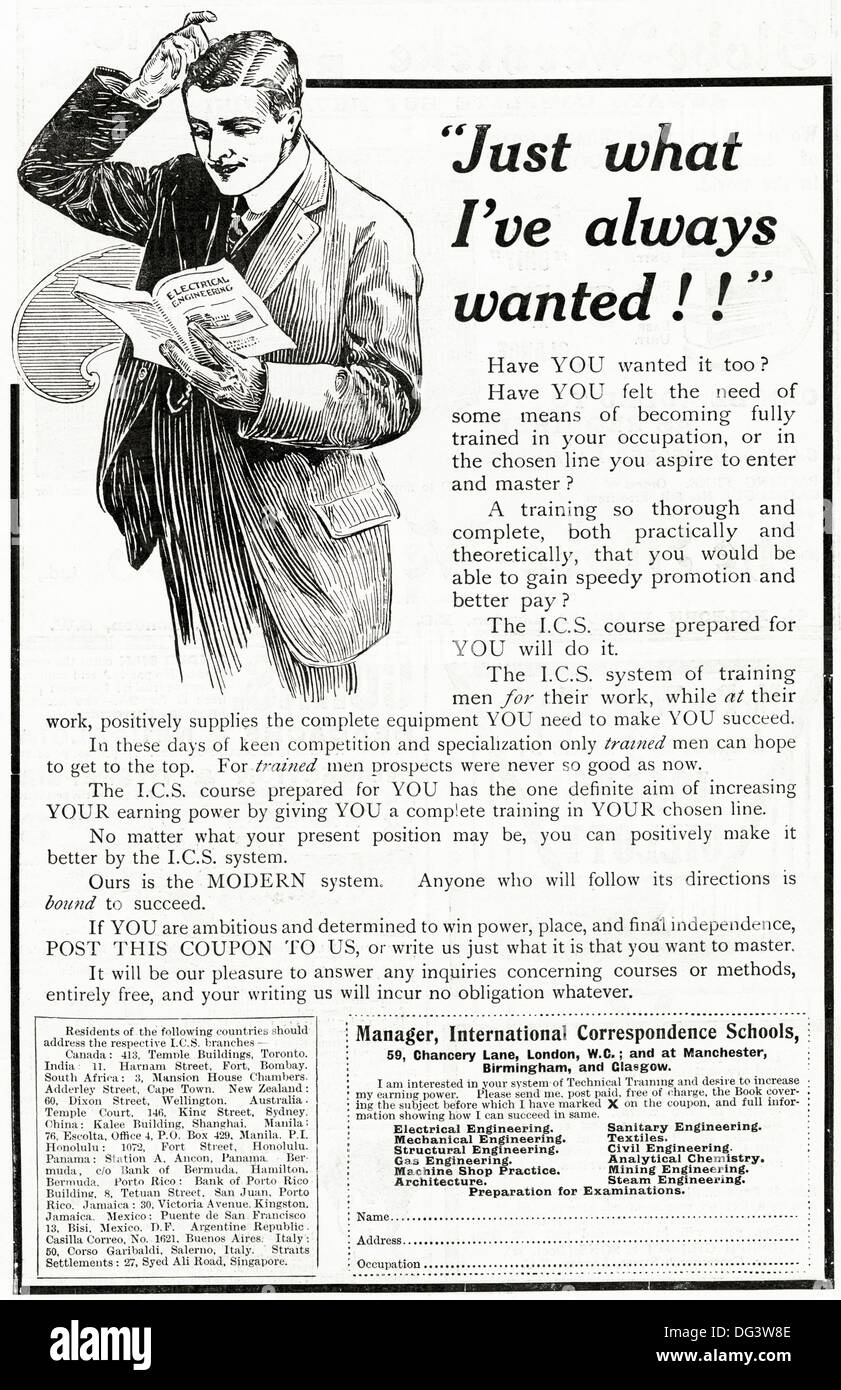 Original 1900s advertisement advertising INTERNATIONAL ...