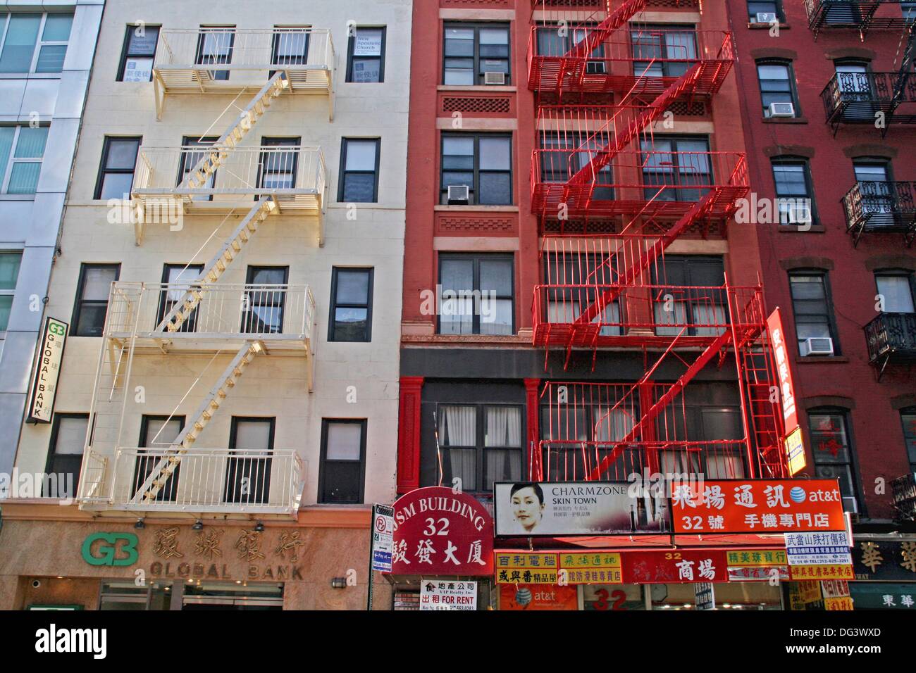 buildings, Chinatown, New York, USA Stock Photo Alamy