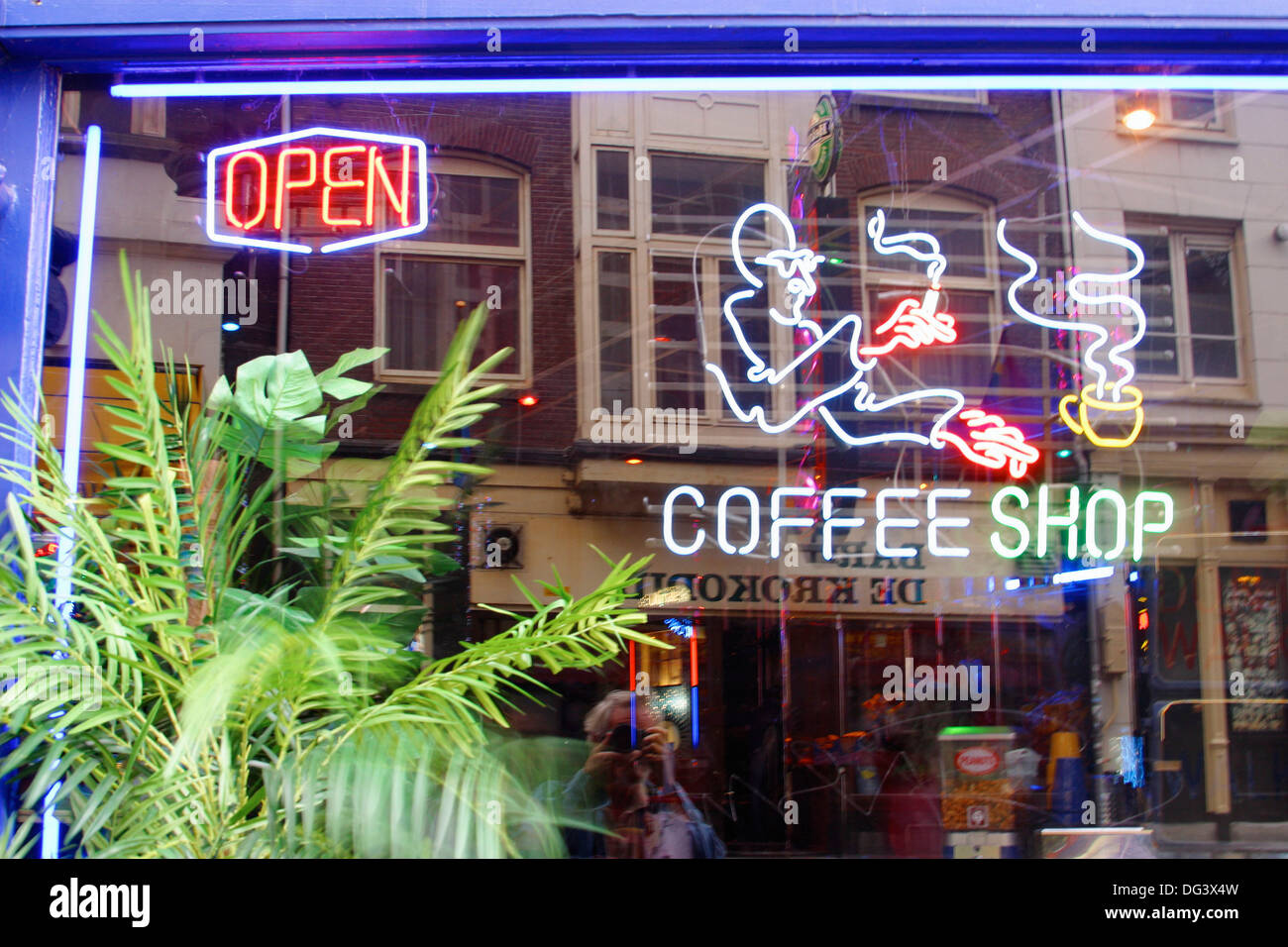 Coffee shop. Amsterdam. Holland Stock Photo Alamy