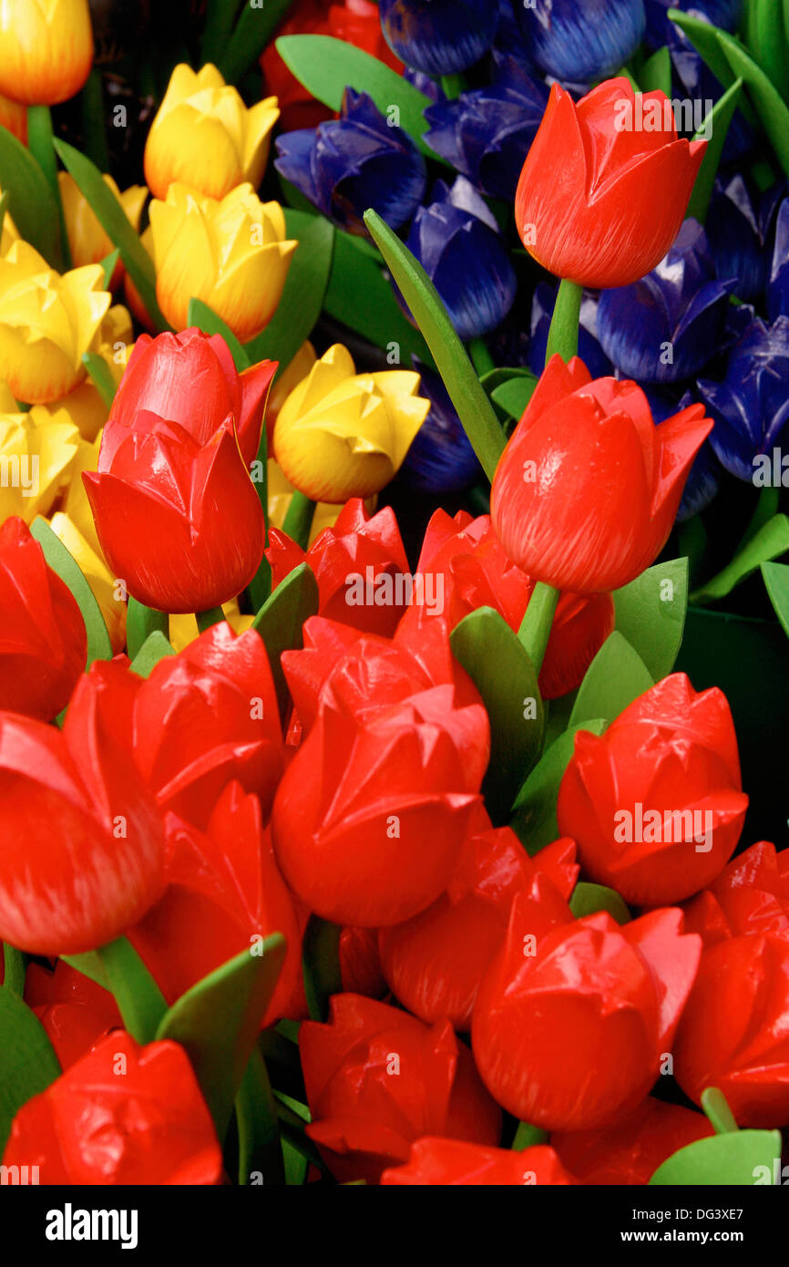 Wooden tulips. Amsterdam. Holland Stock Photo Alamy