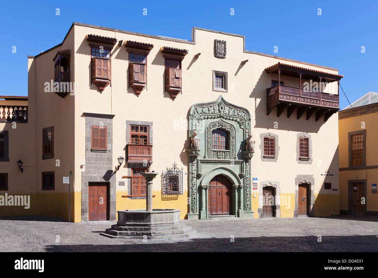 Casa de Colon, Vegueta Old Town, Las Palmas, Gran Canaria, Canary Islands, Spain, Europe Stock Photo