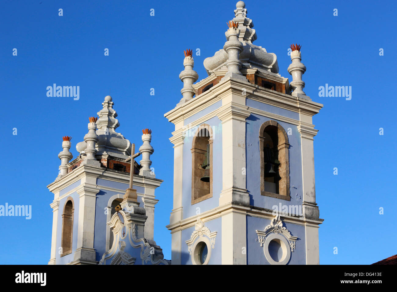 Rosario dos Pretos church in Pelourinho, Salvador, Bahia, Brazil, South America Stock Photo