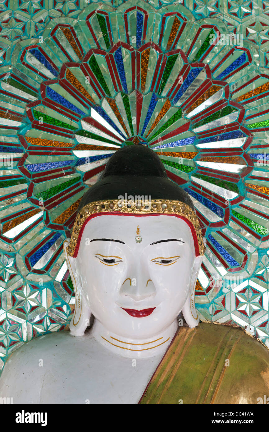 Umin Thounzeh (30 Caves) Pagoda containing 45 Buddha statues, Sagaing Hill, Sagaing, near Mandalay, Myanmar (Burma), Asia Stock Photo