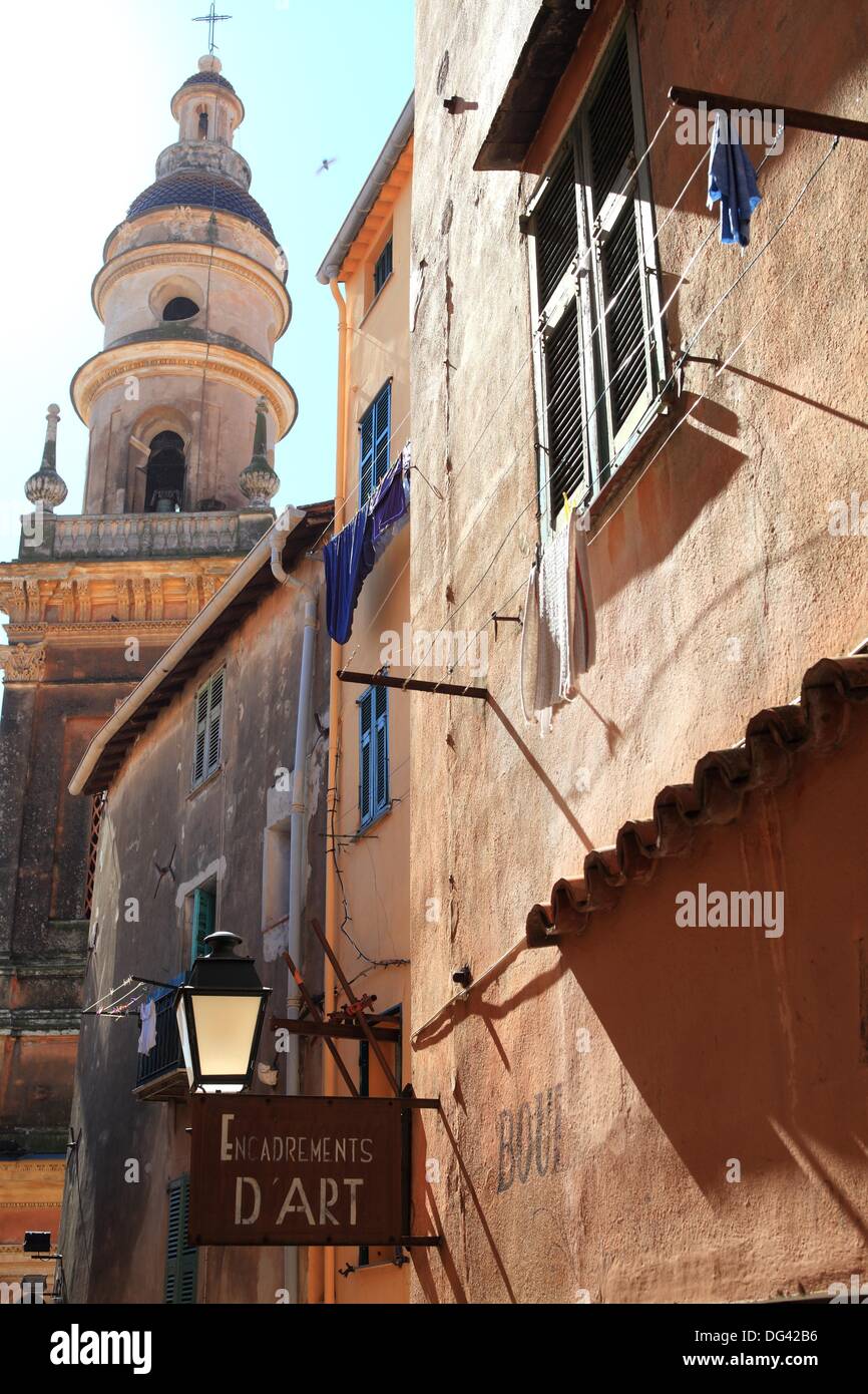 Old town, Menton, AlpesMaritimes, French Riviera, ProvenceAlpesCôte