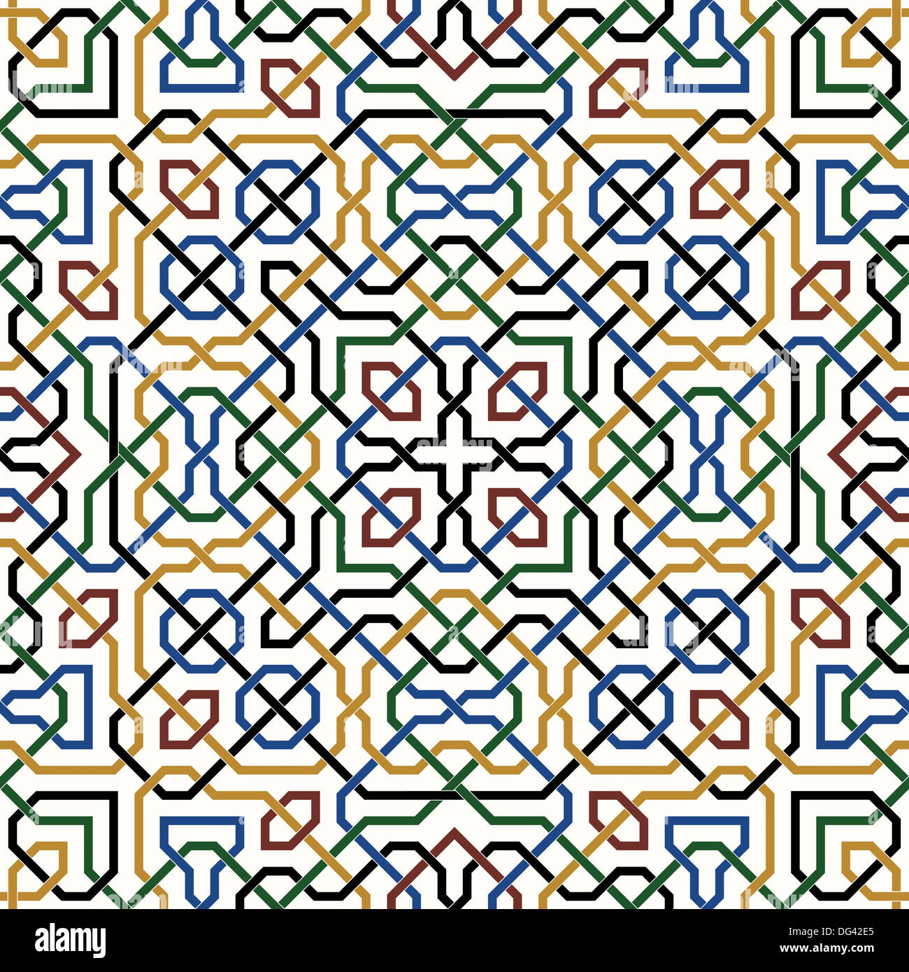 Traditional Arabic Seamless Pattern Stock Photo - Alamy