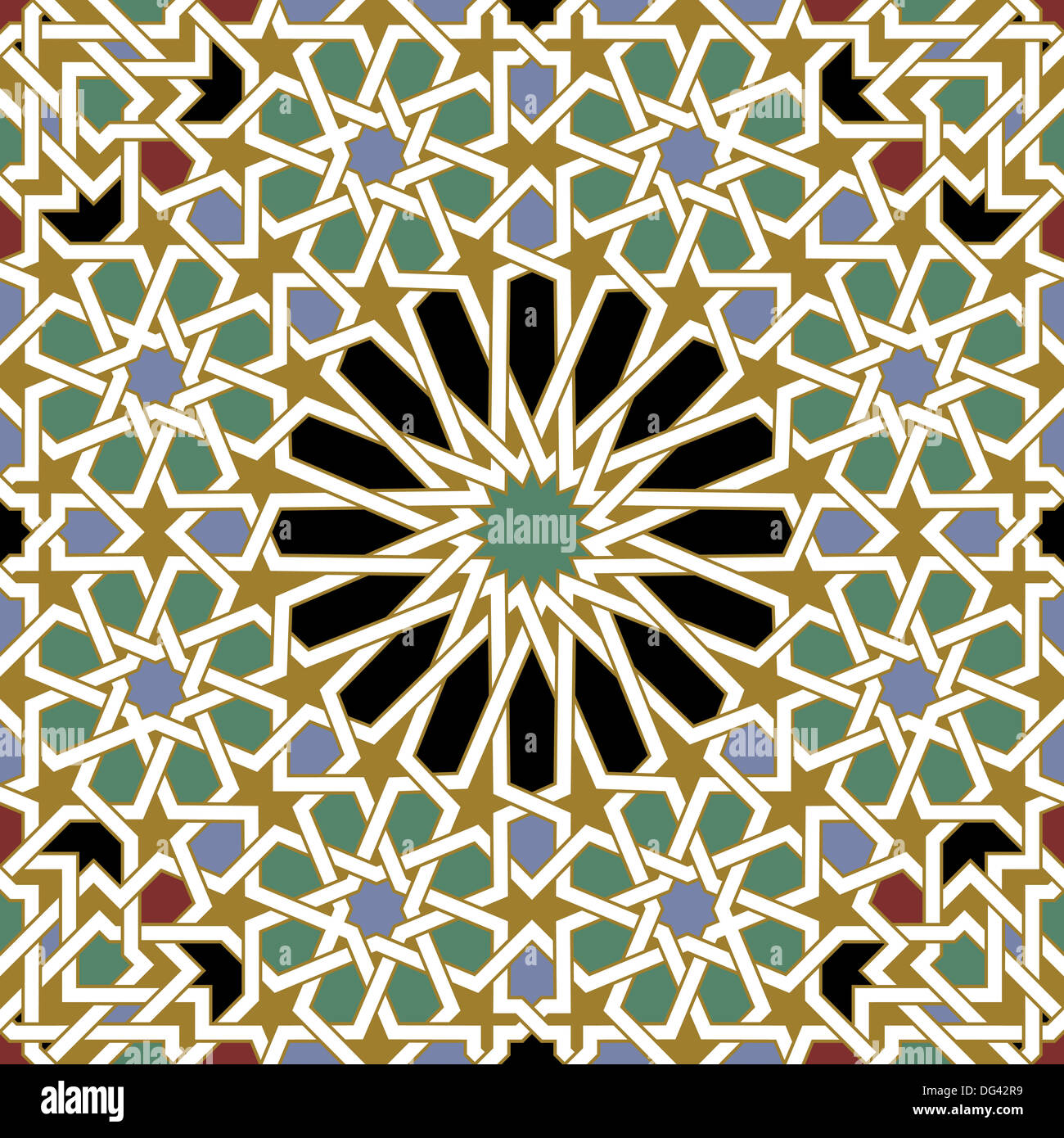 Traditional Arabic Seamless Pattern Stock Photo - Alamy