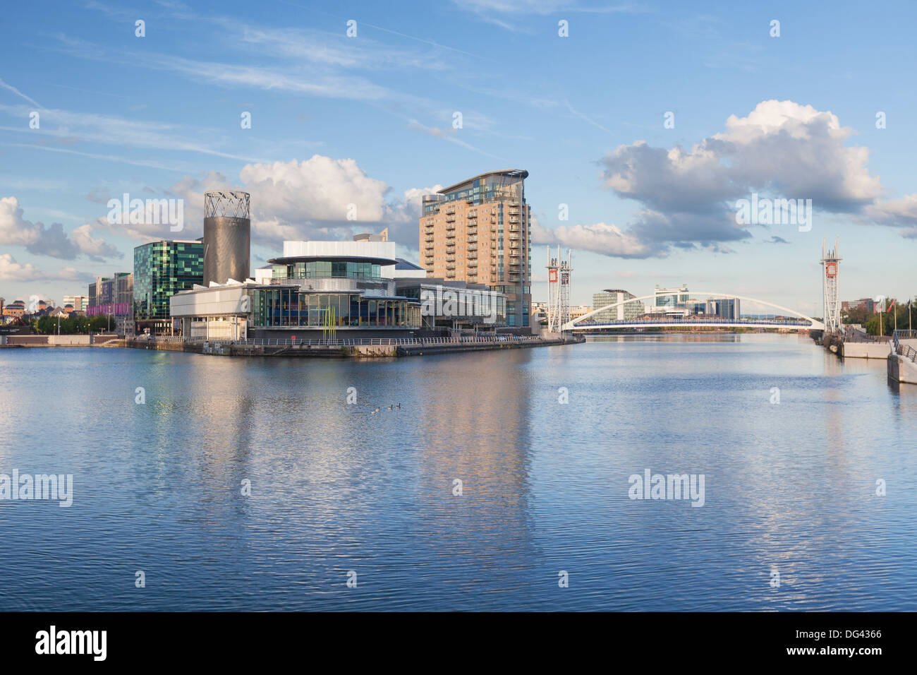 The Lowry theatre, Salford Quays, Manchester, England Stock Photo