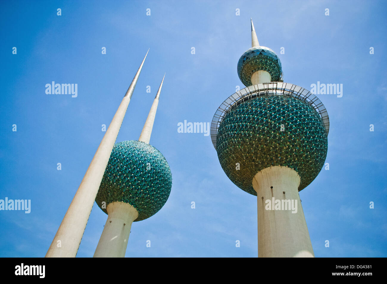 Kuwait Towers, Kuwait city, Kuwait Stock Photo Alamy
