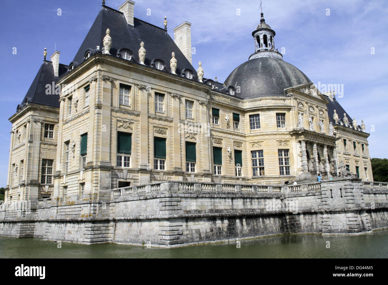 South facade, Vaux-le-Vicomte chateau, Seine et Marne, France, Europe Stock Photo