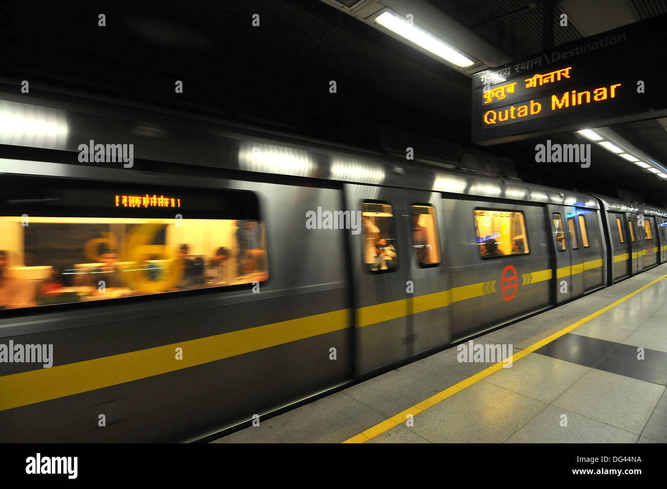 Dehli metro, Delhi, India, Asia Stock Photo