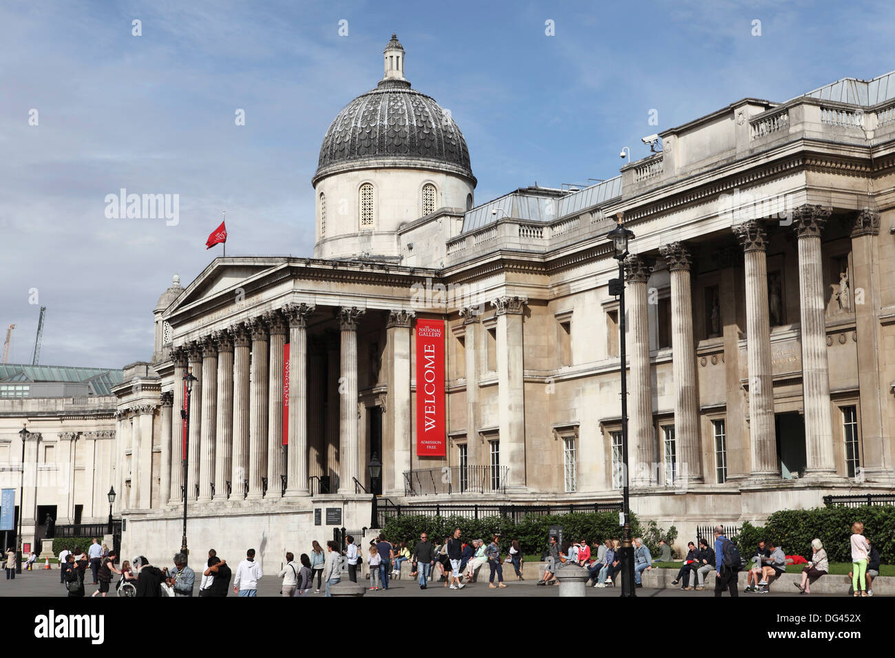 The National Gallery, the art museum on Trafalgar Square, London, England, United Kingdom, Europe Stock Photo