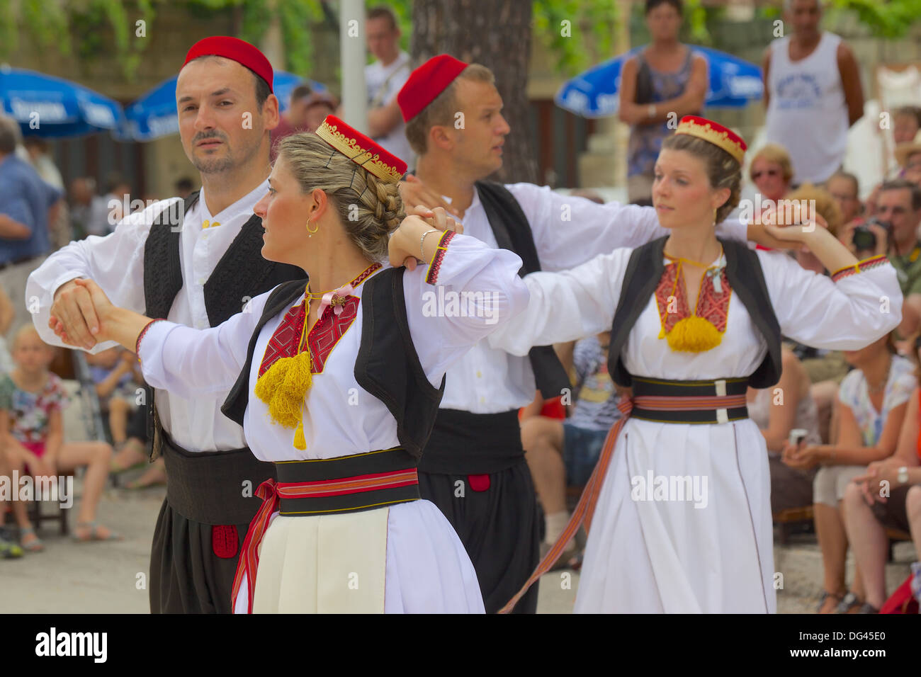 Folklore Festival, Cilipi, Dubrovnik Riviera, Dalmatia, Croatia, Europe Stock Photo