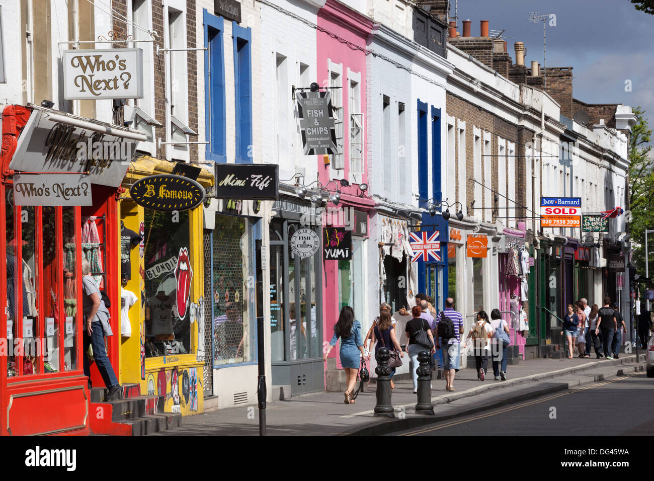 Trendy shops, Pembridge Road, Notting Hill, London, England, United