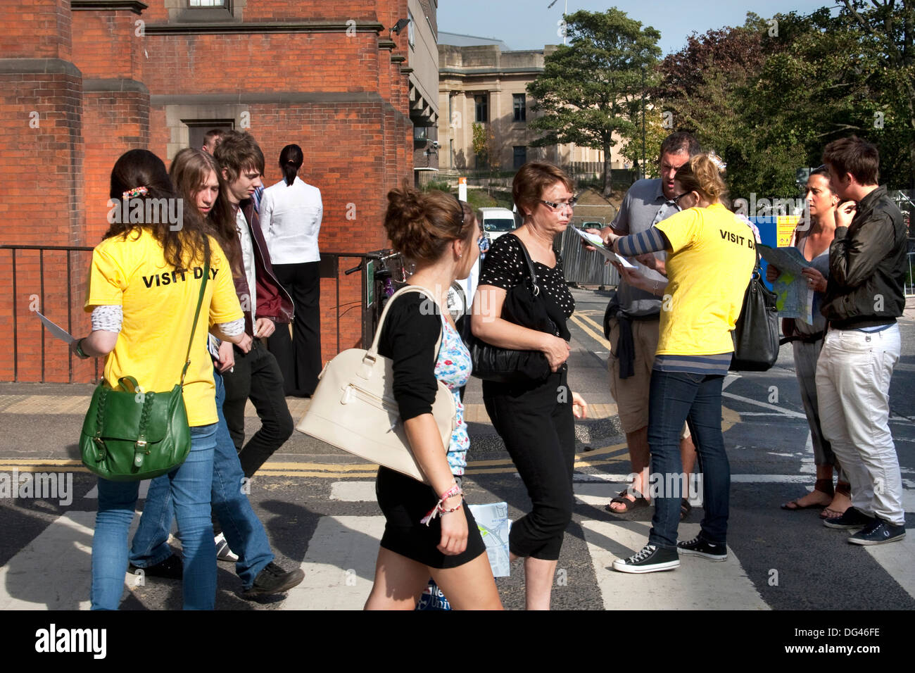 Newcastle University's Open Day for prospective students, Newcastle upon Tyne, England, UK Stock Photo