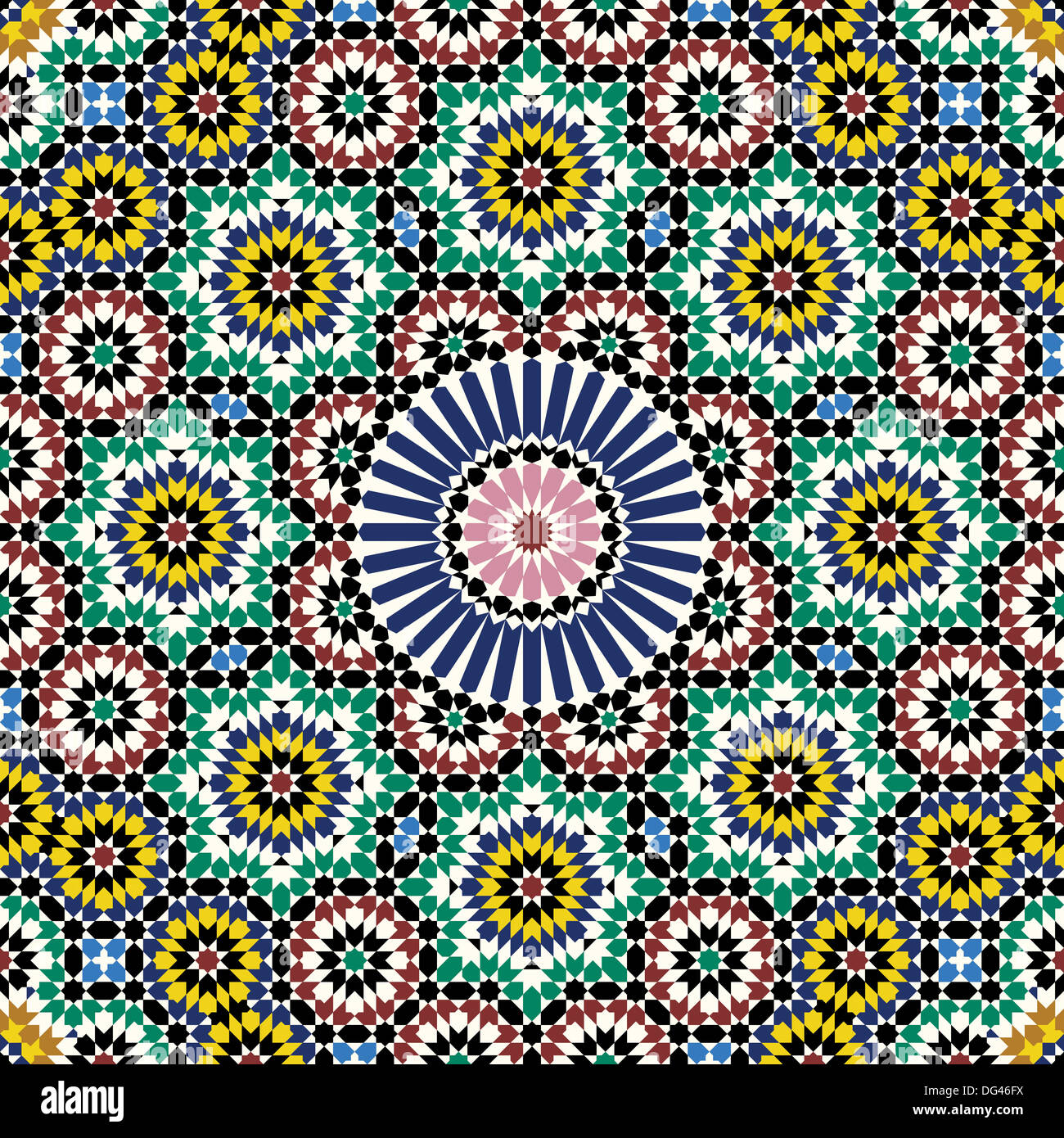 Maroc Pattern Morocco Seamless Pattern Stock Photo - Alamy