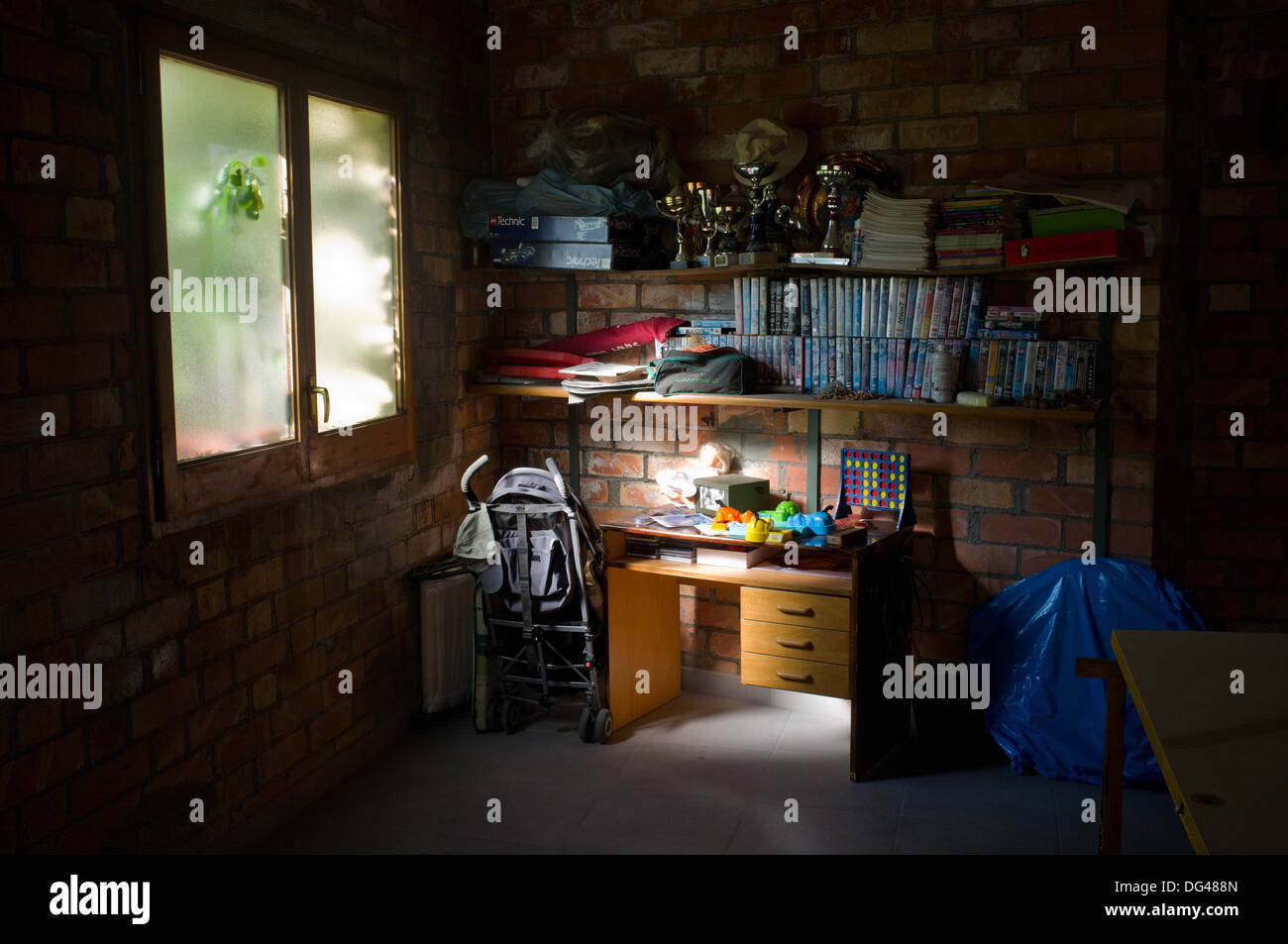 storage room of a house. Stock Photo