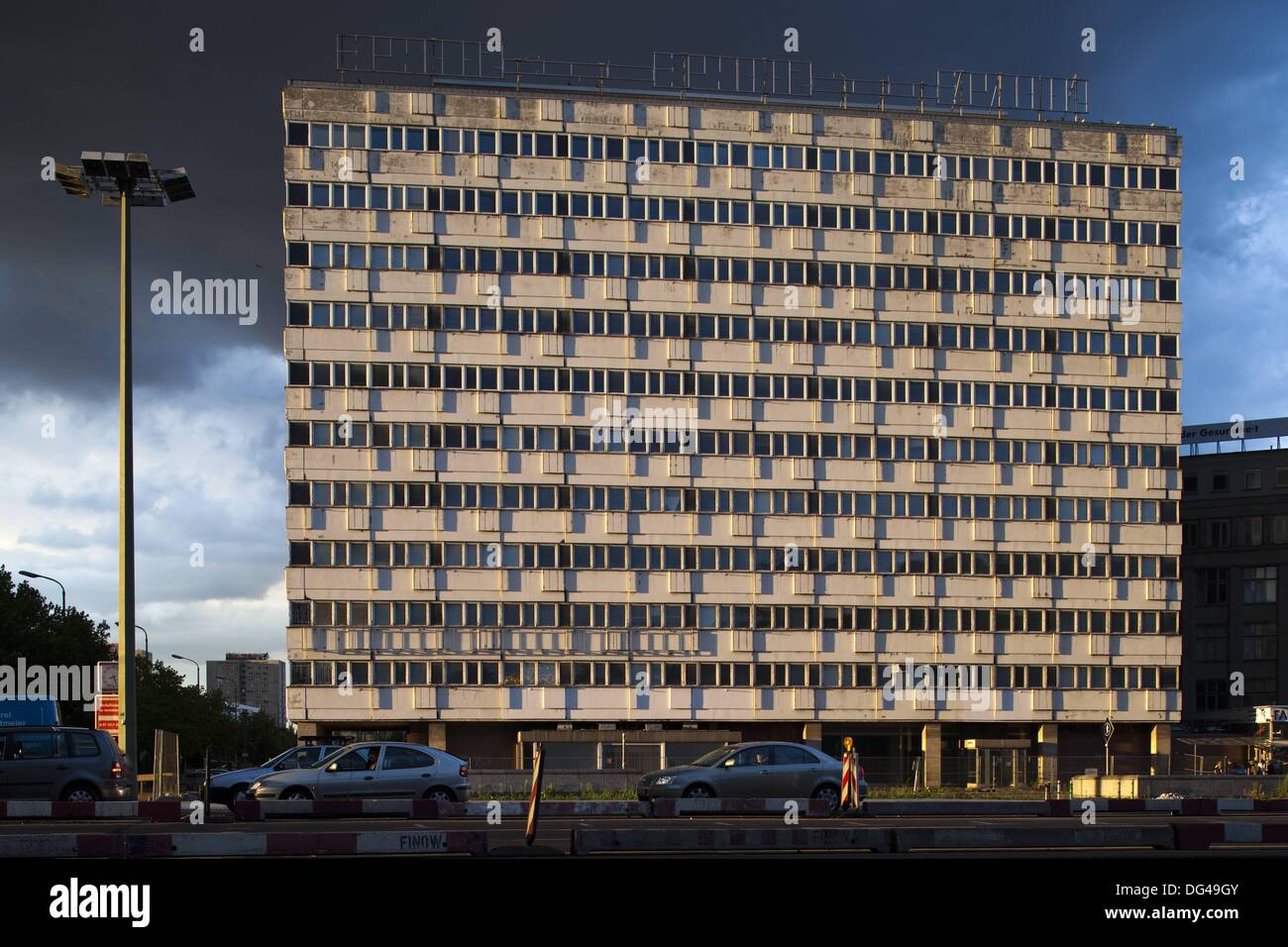 Apartment building on Karl-Marx-Allee, in the former East Berlin, Germany Stock Photo