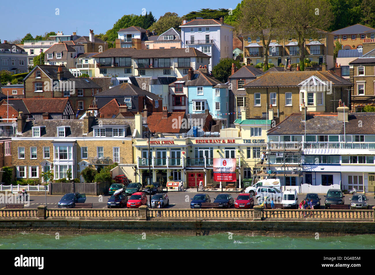 Cowes from the sea, Cowes, Isle of Wight, England, United Kingdom